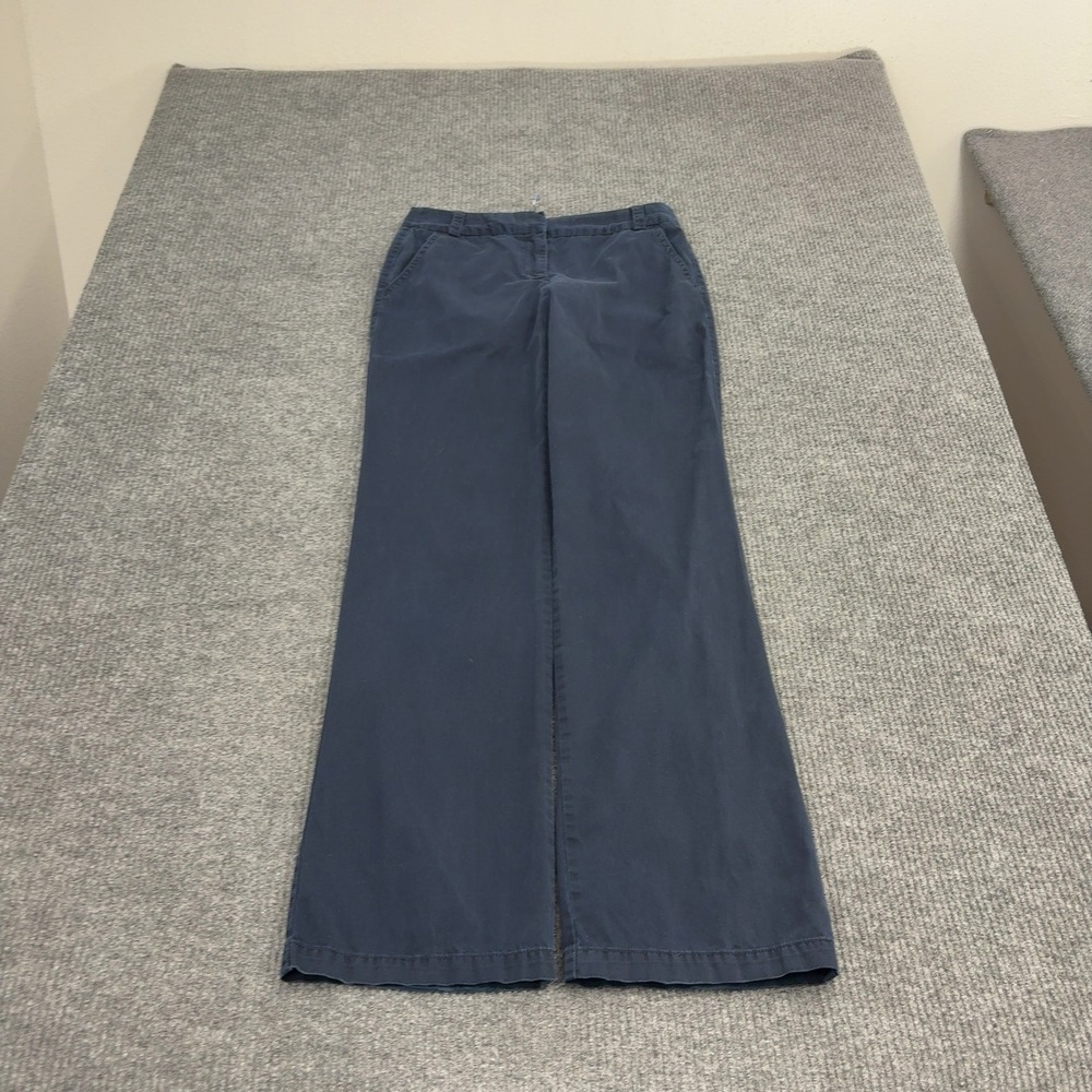 J Crew Chino Pants Womens 6T Blue Cotton Classic Twill Weathered Casual Preppy